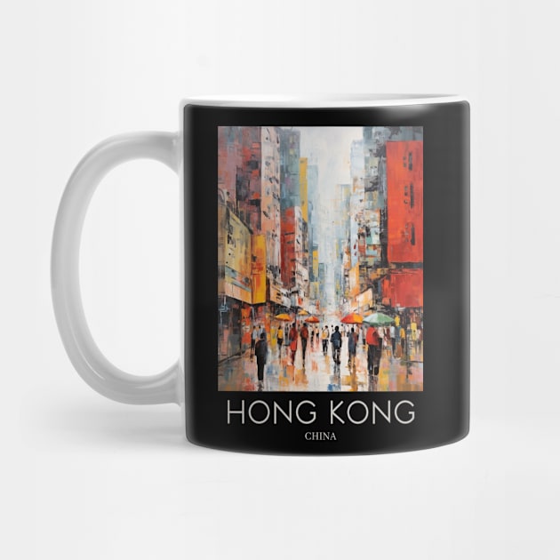 An Impressionist Painting of Hong Kong - China by Studio Red Koala